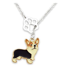 Kivosliviz Corgi Gifts Necklace for Women Corgi Mom Merchandise Corgi Dog Lovers Necklaces Stuff Corgis Charm Merch Jewelry Corgi Necklace