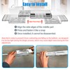 HOMEE Acrylic Bathtub Tray, Expandable Bath Caddy Tray for Bathtub,