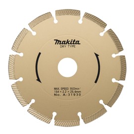 Makita A-31930 Diamond Wheel, Outer Diameter 6.0 inches (154 mm), High Quality