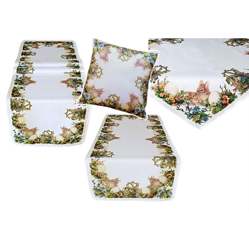 Raebel Tablecloth, Table Topper, Easter Table Decoration, Spring, Easter Bunny,