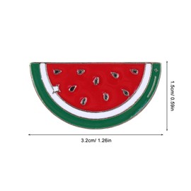 SAFIGLE Watermelon Brooch Palestine 3pcs Watermelon Enamel Pin Palestine Brooch - Hawaiian Fruit Shaped Brooches - Watermelon Badge Chest Pin Jewelry, Zinc, No gemstone