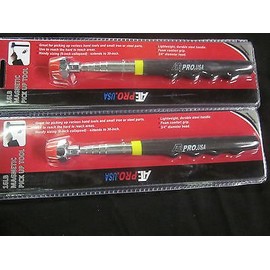 ~ 2~16LB MAGNETIC MAGNET 30" TELESCOPING PICK-UP TOOL 8" CLOSED COMFORT GRIP