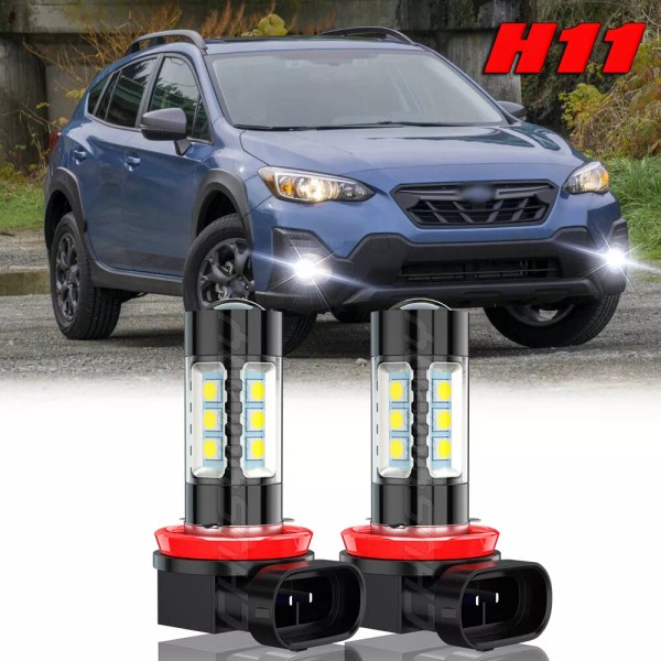 CHUSYYRAY For Subaru Crosstrek 2016-2022 6000K White H11 LED Fog
