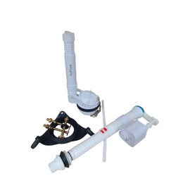 Kohler Alouette Replacement Toilet Flush and Fill Valve Kit with Adjustable Overflow Tube for Strongest Flush by NuFlush