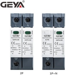 GEYA Surge Protection 20KA-40KA SPD Surge Protector for Home DIN Rail (2P, AC440V)