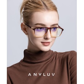 ANYLUV Blue Light Glasses Men, Blue Light Blocking Glasses for Men Women Anti Eyestrain UV400 for Eye Protection