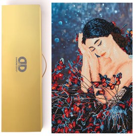 DIAMOND DOTZ Ballerina in Butterfly Dress Diamond Painting Kits for Adults - Diamond Art Kits a Relaxing Creative Craft Kit with Dotz Gems 20x20