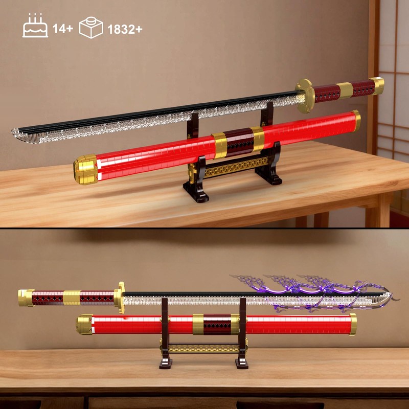 Mould King 10259 Zoro Sword Building Toy, Anime Cosplay Swords