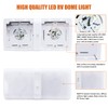 Facon 6 Pack LED RV Pancake Light Square Ceiling Dome