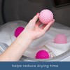 S&T INC. Reusable Plastic Dryer Balls, Fabric Softener for Laundry,