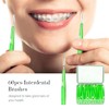 60pcs Toothpick Interdental Brushes Tooth Flossing Head Oral Hygiene Brush
