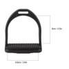 Horse Stirrup-1 Pair Black High Strength Horse Stirrup Durable Quality
