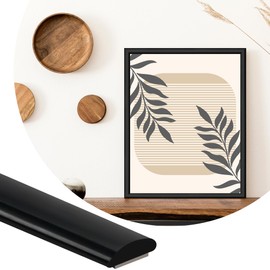 ZOWZOW 9.8 Ft Peel and Stick Trim,Flexible Trim Molding for Backsplash Tile Edge, Self-Adhesive Wall Trim for Corner, Frame Decor Matte Black