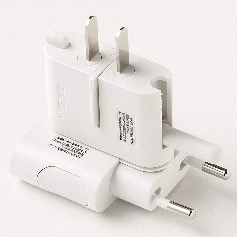 MUJI Travel Plug Adapter Travel Plug Adapter 18365739 White