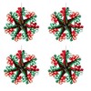 Widdle Wonderland Green/Red Christmas 2 Tone Foil Ceiling Decorations -