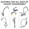 BATINO 10Pcs Dual-Ended Shower Valve Socket Wrench Set Faucet Nut