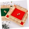 KICHOUSE 1 Set Red Wooden Digital Flop Game Board Party
