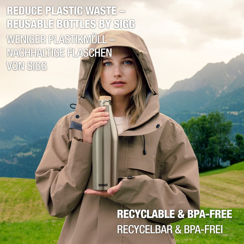 SIGG - Insulated Water Bottle - Meridian Brushed - Leakproof
