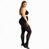 MANZI 2 Pairs 70 Denier Women's Plus Size Tights Stretch