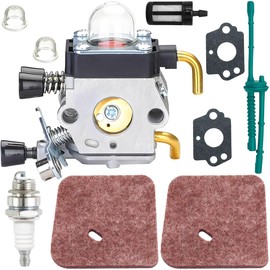 Qiuwanzia C1Q-S97 FS55 Carburetor for STHIL FS38 FS46 FS45 FS55R FS55RC HL45 FS45C FS46C FC55 FS55C KM55 KM55R HS45 String Hedge Trimmer Weed Eater Kombi Motor Replace Parts 4140 120 0612