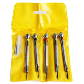 LLF 5 Pieces Precision Screwdriver Set for Watch Repair Watch Bracelet with 5 Extra Blades