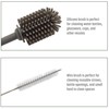 Goodful Reusable Bottle and Straw Cleaning 2-Piece Brush Set, Scratch