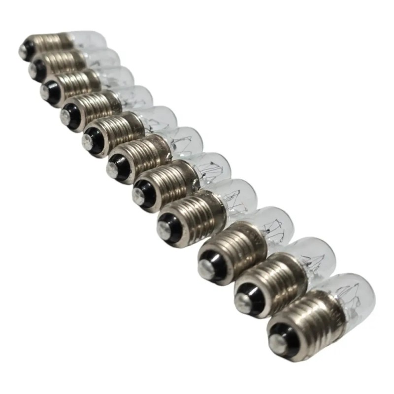 Foco E3013 130v 2.6w Rosca E10 10x28 10pz Facturamos