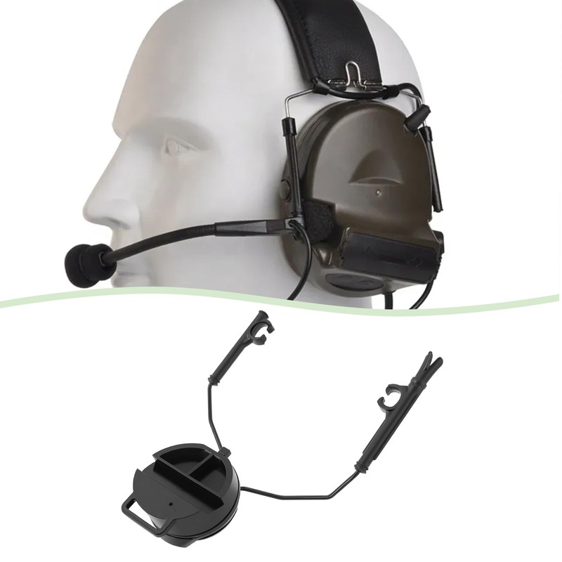 OTOTEC 1 Pair Tactical Helmet Rail Adapter Headset Support Helmet