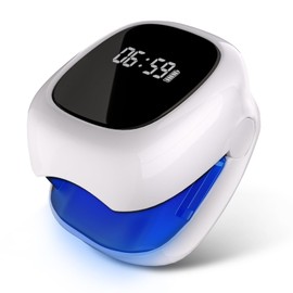 6.0 Top Upgrade Nagelpil Lasergerä【Effizientes Timing - Intelligente Zeitsteuerung 7 Minuten 】【Upgrade 4*Blau & 2*Infrarotlicht - Verdoppeln Sie die】Für Finger und Fußnägel