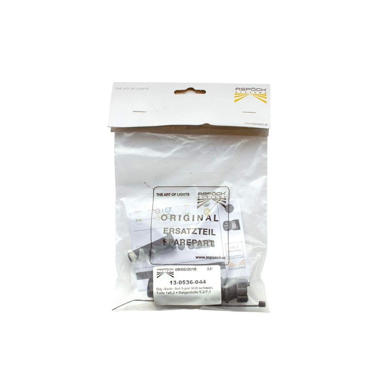 UNITRAILER Bayonet Connector ASPÖCK 5-Pin for Rear Lights 12 V