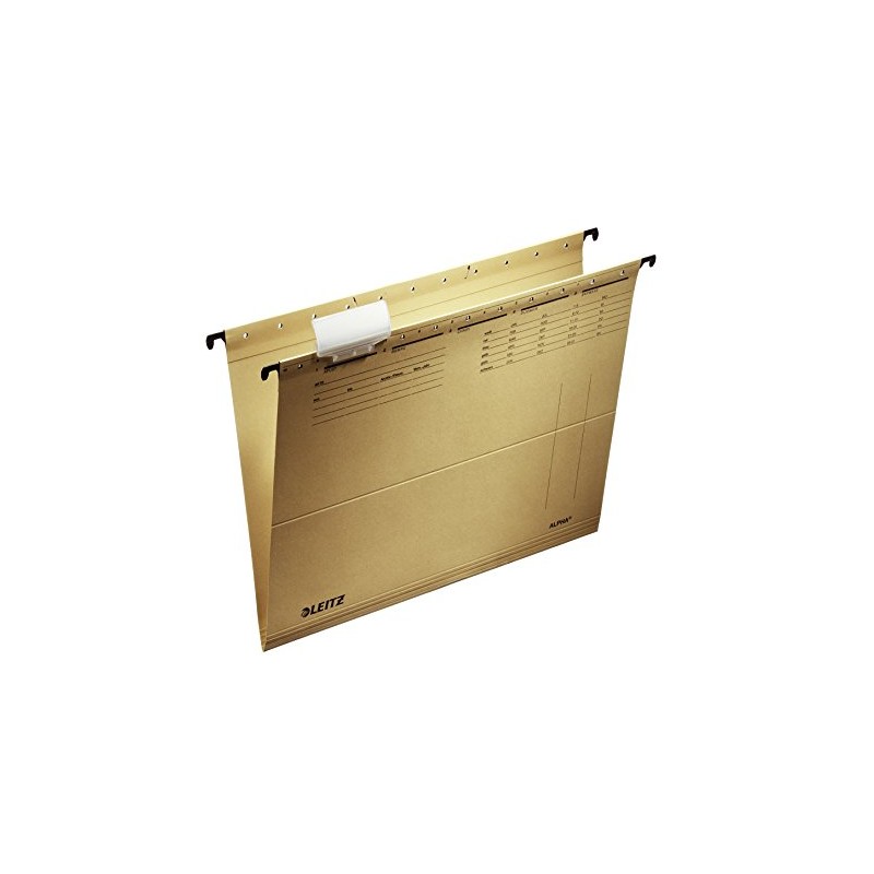Leitz Alpha 1915-00-00 A4 Suspension File, Natural Brown Pack of