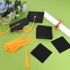 Yymobt 50pcs Graduation Cap Chocolate Decorations Gold Tassel Graduation Cap
