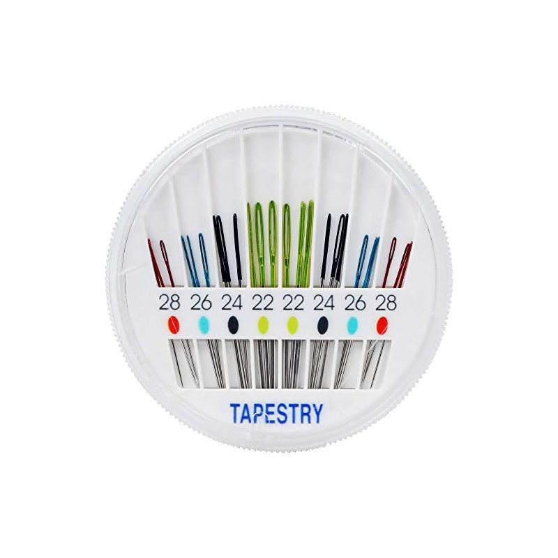 SINGER - Agujas de tapiz en esfera compactas, agujas de