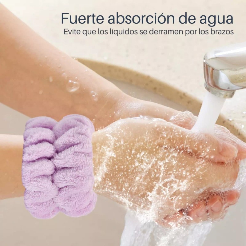 Universo en Linea Kit Diadema Y Muñequeras Skincare Maquillaje Mascarilla