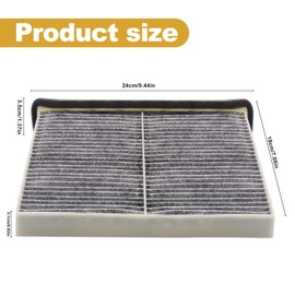 FRIDEE Cabin Air Filter for Mazda CX-90 2024 2025 CX-70 KR9P61J6X with Carbon (1 Pack)