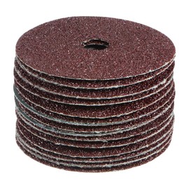 sourcing map 25pcs 24 Grit Aluminum Oxide Resin Fiber Discs 5"x7/8" Metal Sanding Grinding Discs for Angle Grinding Machine Polishing and Grinding Metals, Wood, and Fiberglass