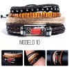 Veraly Pulsera Cuero Boho Vintage Multicapa Caballero Variedad