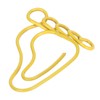 100pcs Paper Clip Foot Shape Cute Anti Slip Portable Paperclip