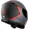Bogotto H271 Wayke Flip-Up Helmet, Matte Black/Orange, 2XL