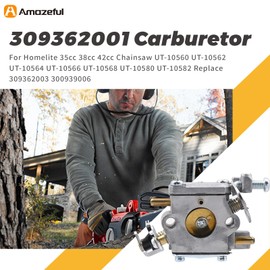 Aulavik 309362001 Carburetor for Homelite 35cc 38cc 42cc Chainsaw UT-10560 UT-10562 UT-10564 UT-10566 UT-10568 UT-10580 UT-10582 Replace 309362003 300939006
