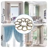 AMZSEVEN 44 Pack Curtain Rings with Eyelets, Metal Drapery Rings