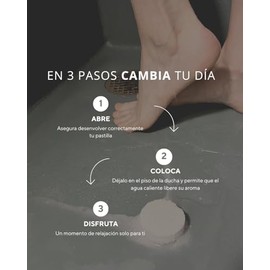 Shower Steamers, Vaporizadores de Ducha Aromaterapia Lavanda 10 Piezas Artesanales - Hechos en México con Aceites Esenciales 100% Naturales para Relaj