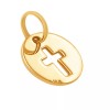 Navada 10k Solid Yellow Gold Cross Laser Cut Delicate Beautiful