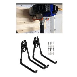 zoele 2Pcs String Trimmer Hanger Wall Mount, Wall Mount Garden Power Tool Hanger, Weed Eater Wall Holder Weedeater Wall, for Garage Tool Organizers and Storage (Medium U)