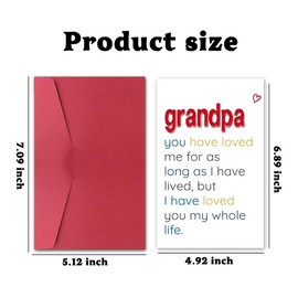 Grandfather Grandpa Fathers Day Card for Granddad Papaw Papa Birthday Card for Grandpa Granddaddy Father's Day Cards for Papaw Fathers Day Birthday Gifts for Papa Birthday Greeting Cards