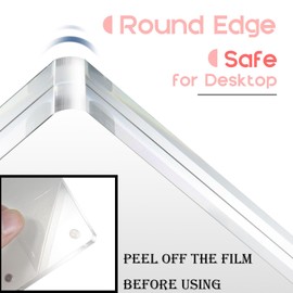 Vowcarol Photo Booth Frame 2x6 Picture Frame, Clear Acrylic Frame, Strong Magnetic 2x6 Acrylic Picture Frames, Free Standing Desktop Display- 1 Pack