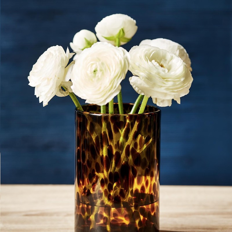 Two's Company Set of 2 Tortoise Candleholder Vase, Includes 2