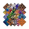 Stioyitois 20 Pcs African Print Polyester Fabric Squares, 25 x