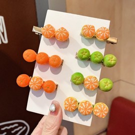 DIY Hair Clip Making Materials & Hair Accessory Components cd68 7 Two Yellow Oranges All Peeled 200ea