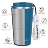 GLEKGLEK Leakproof Travel Mugs for Hot Cold Drinks Insulated Coffee